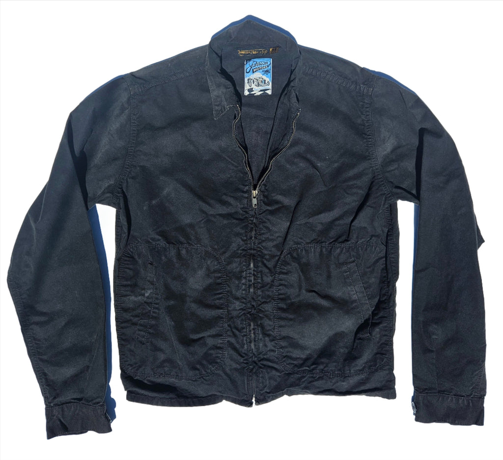 Black Dry Wax Shell Jacket