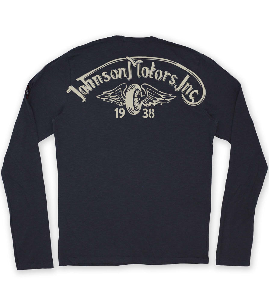 Winged Wheel Stencil Longsleeve