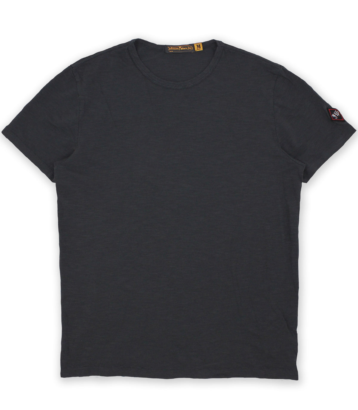 Oiled Black Crew Neck Tee | Johnson Motors Inc