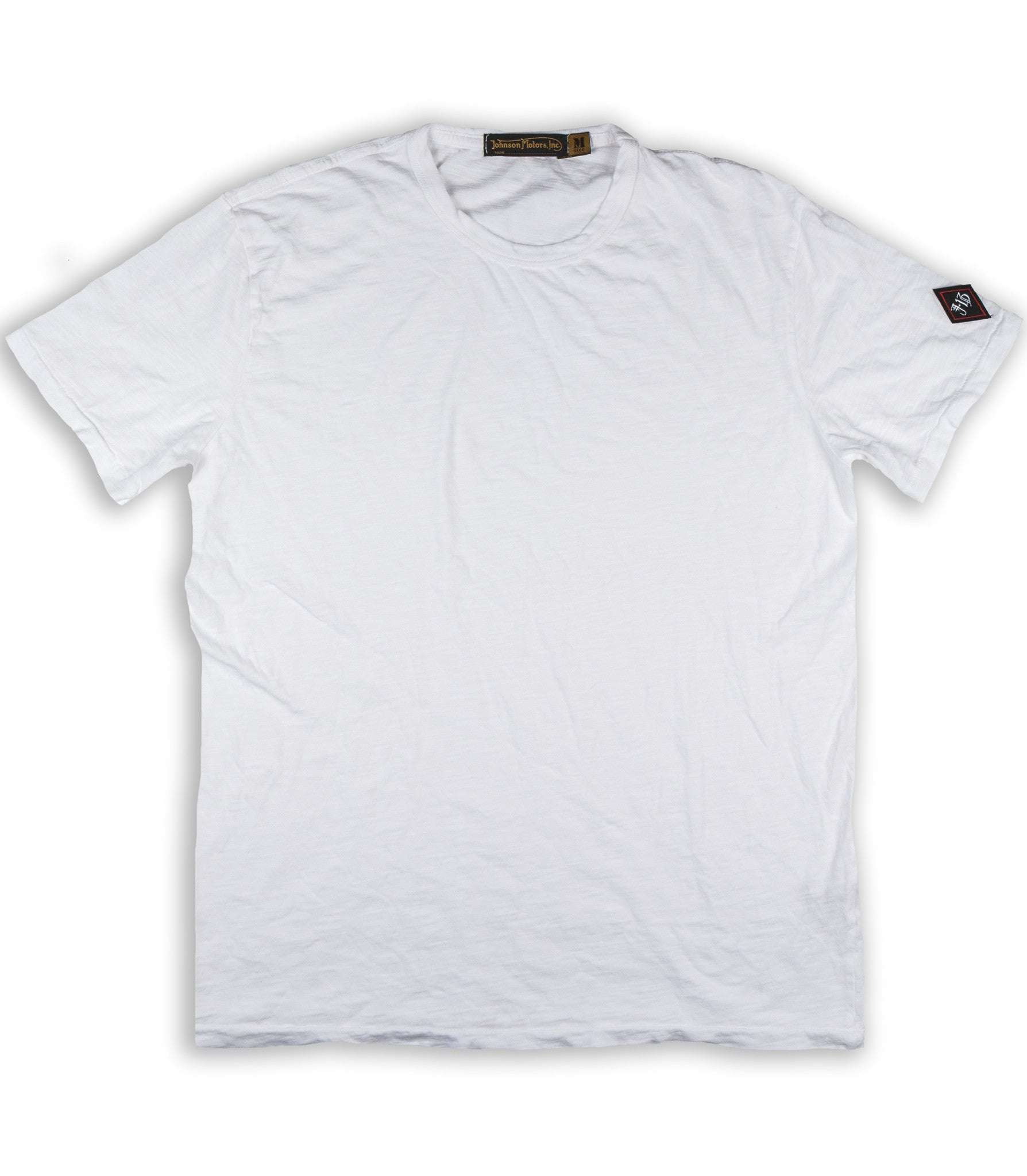 Optic White Crew Neck Tee | Johnson Motors Inc
